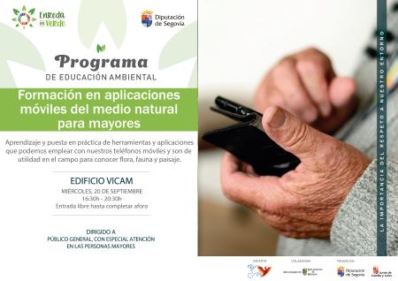 Enreda en Verde: formación en aplicaciones móviles del medio natural para mayores