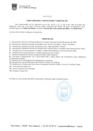 Imagen Sesión Plenaria ordinaria