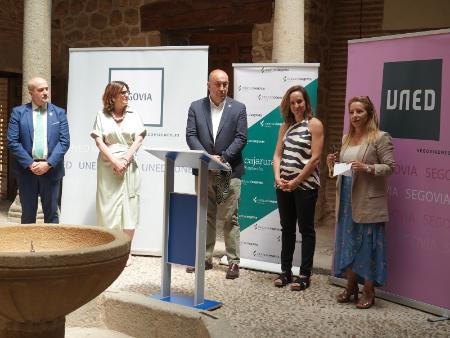 La Diputación de Segovia colabora con el Centro Asociado de la UNED en el ciclo de capacitación para emprendedores y profesionales