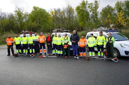 Las brigadas forestales de la Diputación de Segovia realizarán trabajos de prevención durante todo el invierno en los pueblos de la provincia