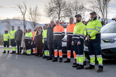 Miguel Ángel de Vicente da la bienvenida a doce nuevos efectivos de las brigadas forestales de la Diputación