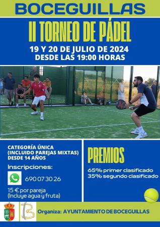 Imagen II TORNEO DE PÁDEL BOCEGUILLAS