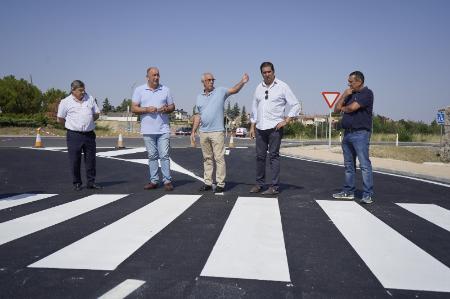 Entra en servicio el vial de acceso al Palacio de La Faisanera desde la carretera de La Granja, tras la obra acometida por la Diputación