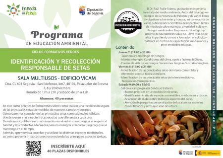 Cuatro cursos, dos rutas con Alimentos de Segovia y talleres sobre aves centran la nueva propuesta formativa del programa de educación...