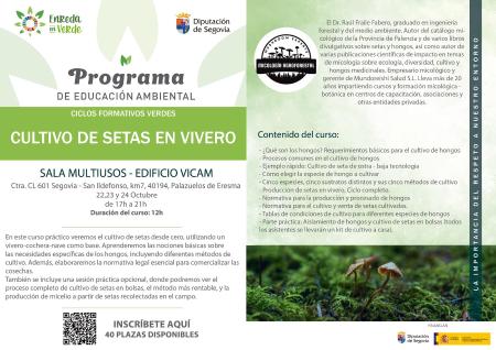 Cuatro cursos, dos rutas con Alimentos de Segovia y talleres sobre aves centran la nueva propuesta formativa del programa de educación...