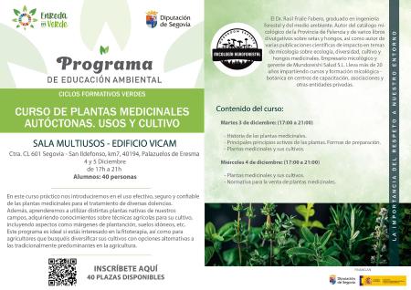Cuatro cursos, dos rutas con Alimentos de Segovia y talleres sobre aves centran la nueva propuesta formativa del programa de educación...