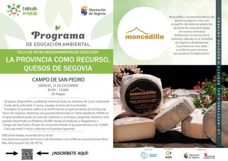 Cuatro cursos, dos rutas con Alimentos de Segovia y talleres sobre aves centran la nueva propuesta formativa del programa de educación...