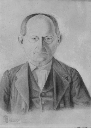 Retrato al carboncillo de D.Antonio García Martín (circa 1850)