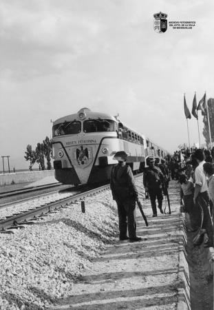 4 de julio de 1968, inauguración de la estación de Turrubuelo