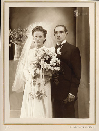 Boda de Florencio García y Rufa Arnanz (1945)