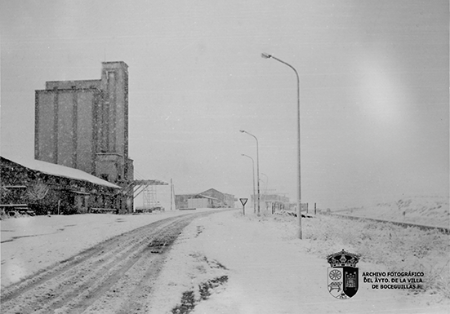 Calle Bayona, vista del silo (1973)