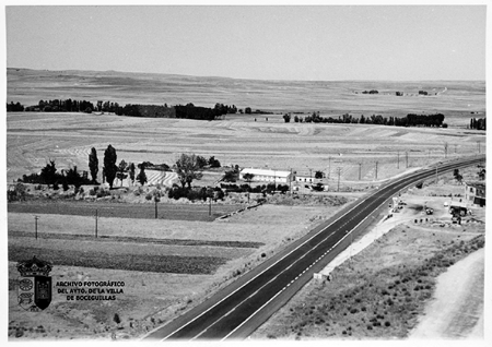 Vista de la Carretera Madrid-Irún desde Calle Bayona (1960-70)