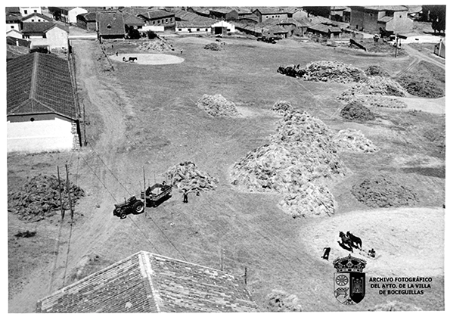 Vista de la calle Fuente Rodrigo desde el silo (1960-1970) II