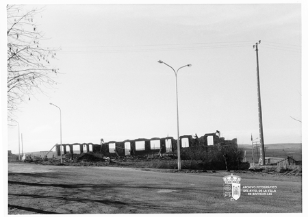 Calle Bayona, construcción del restaurante Cardenal Cisneros