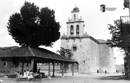 Plaza de España, Iglesia y La Olma (circa 1930)