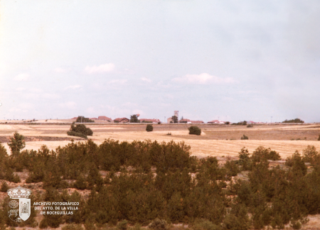 Vista de Turrubuelo desde el tren Madrid-Burgos
