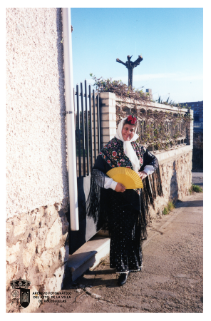 Elisa Martin disfrazada por carnaval