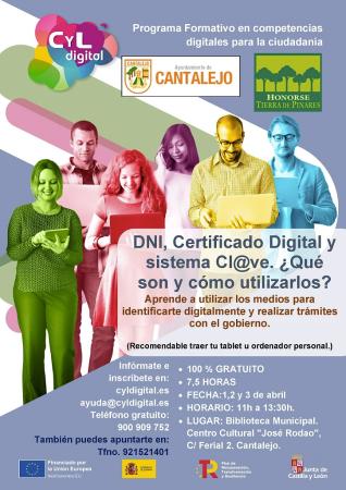 Imagen Curso: DNI, Certificado Digital y sistema Cl@ve en Cantalejo